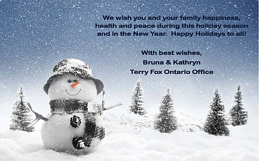 Merry Christmas from Terry Fox Foundation