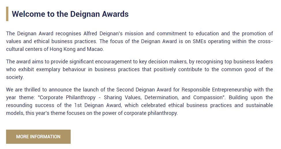 The Deignan Award